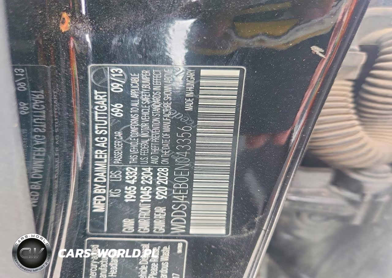 2014 Mercedes-Benz Cla 250 VIN:WDDSJ4EB0EN043356 - 13