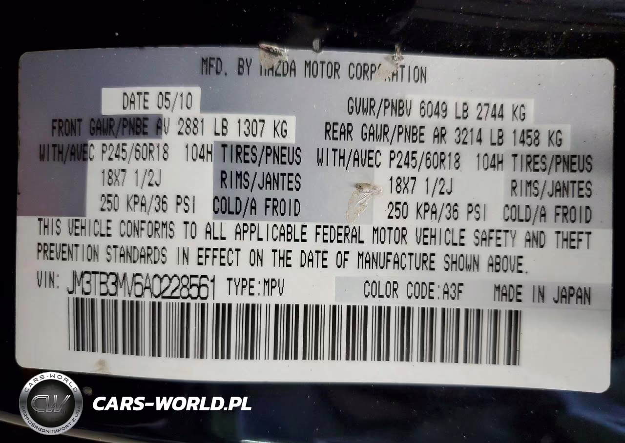 2010 Mazda Cx-9 VIN:JM3TB3MV6A0228561 - 13