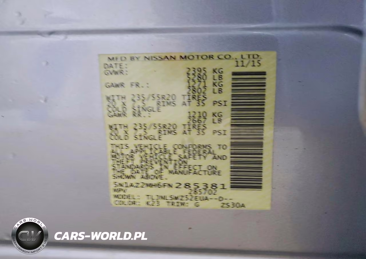 2015 Nissan Murano Platinum VIN:5N1AZ2MH6FN285381 - 13