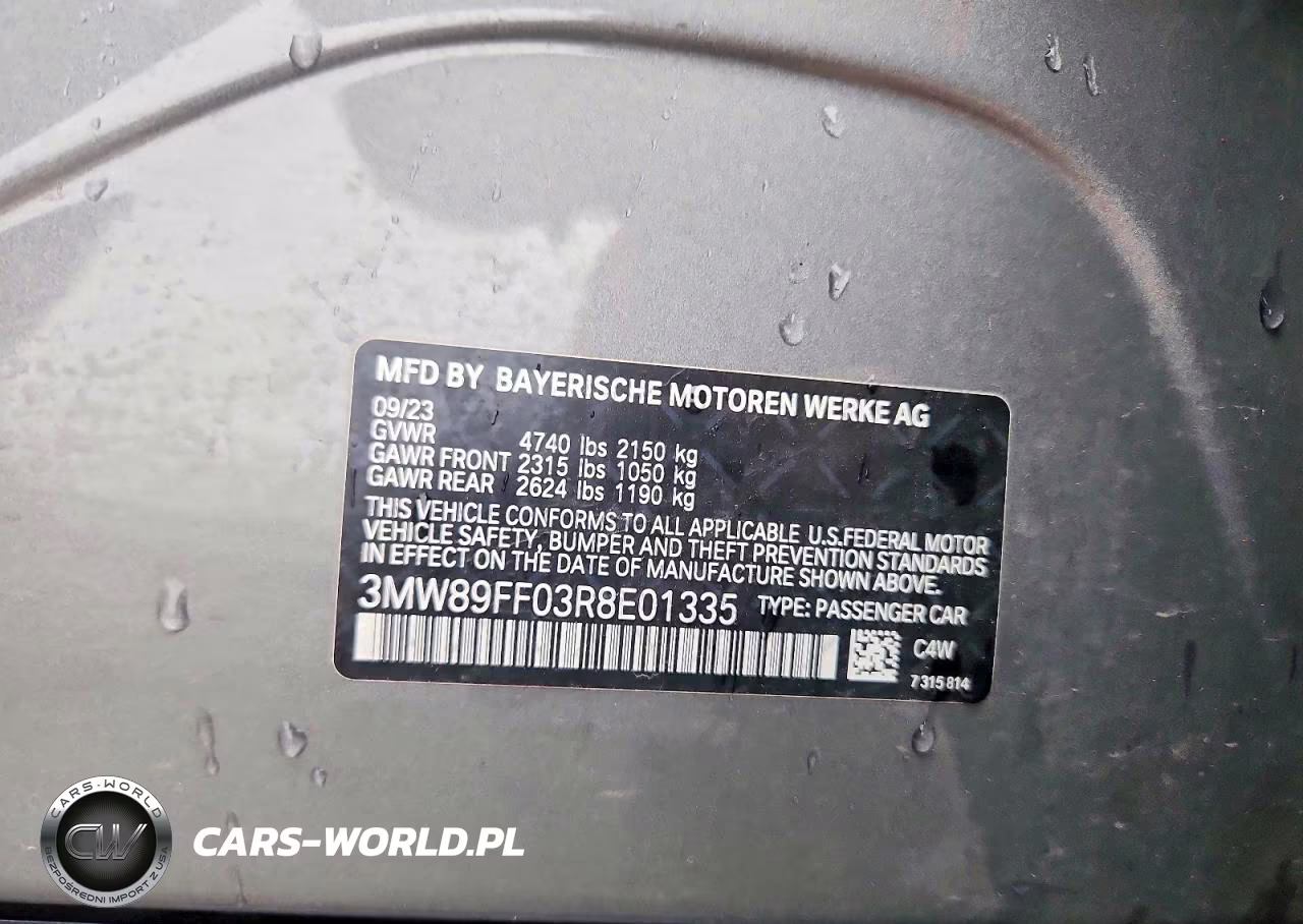 2024 BMW 330Xi VIN:3MW89FF03R8E01335 - 12