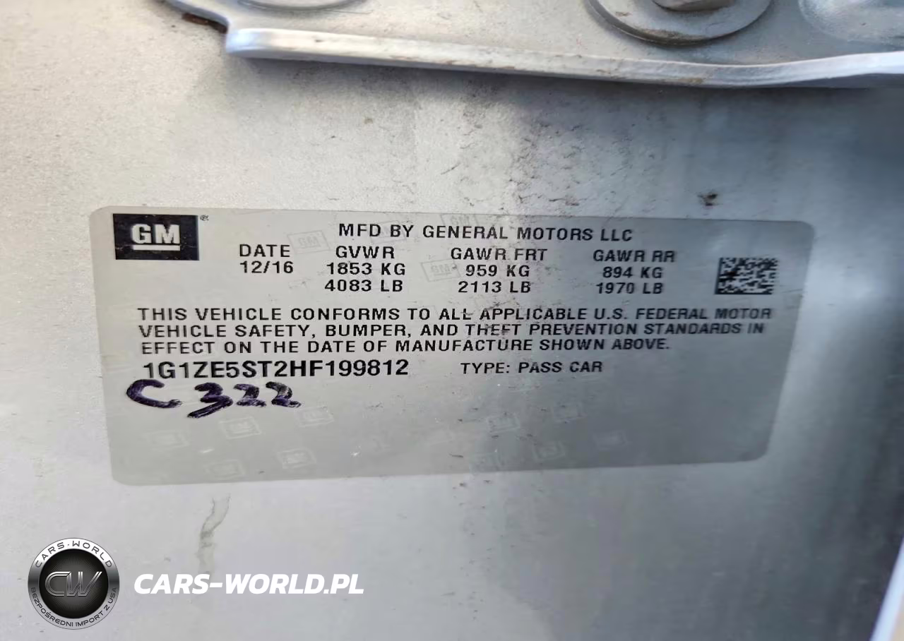 2017 Chevrolet Malibu Lt VIN:1G1ZE5ST2HF199812 - 12