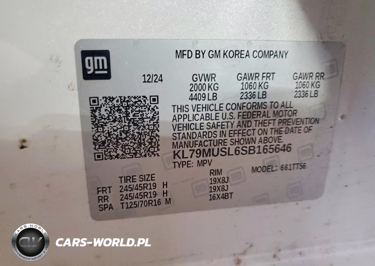 2025 Chevrolet Trailblazer Rs VIN:KL79MUSL6SB165646 - 12