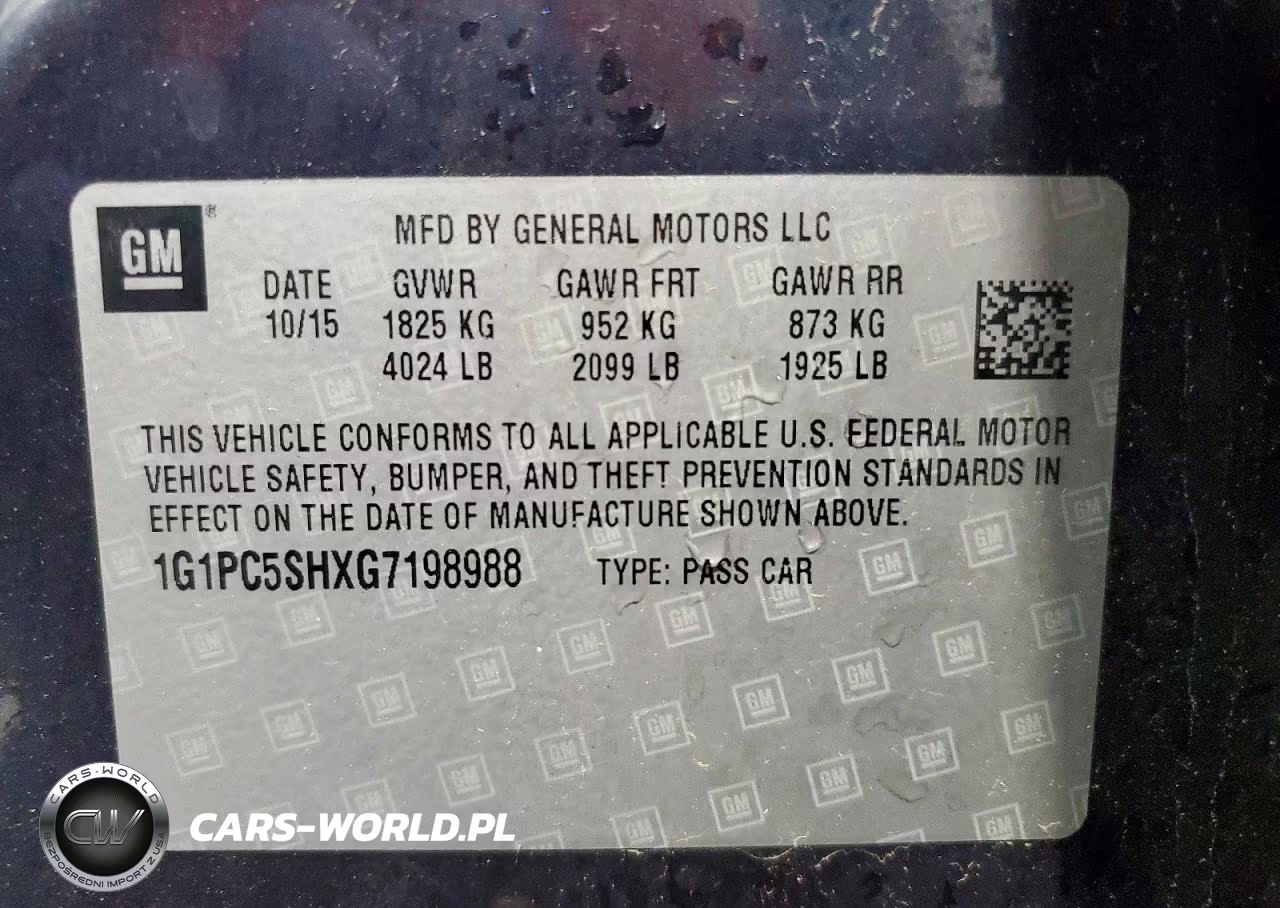2016 Chevrolet Cruze Limited Ls VIN:1G1PC5SHXG7198988 - 12