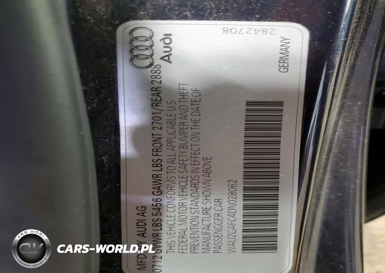 2013 Audi A7 Prestige VIN:WAU2GAFC4DN028062 - 12