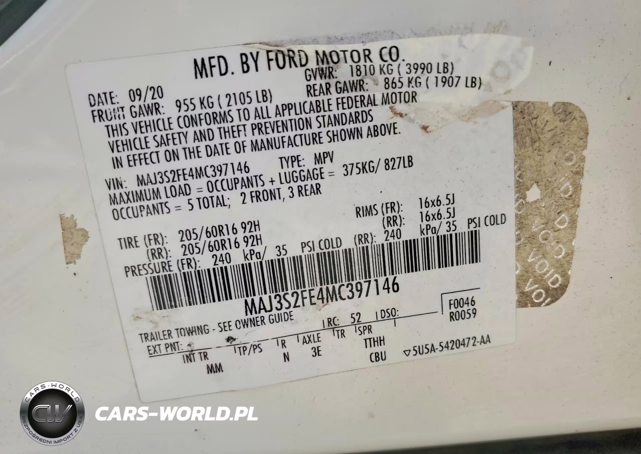 2021 Ford Ecosport S VIN:MAJ3S2FE4MC397146 - 13