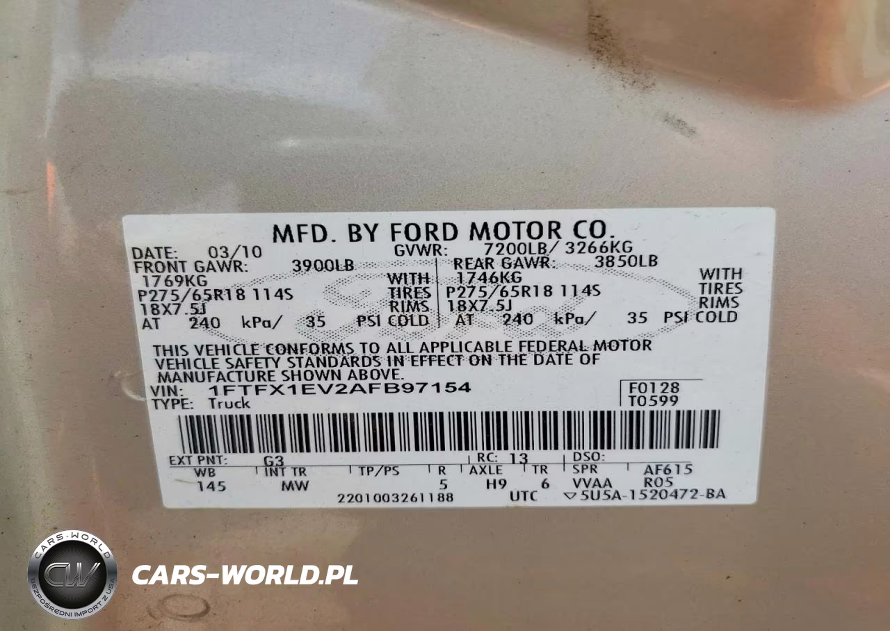 2010 Ford F150 Super Cab VIN:1FTFX1EV2AFB97154 - 12