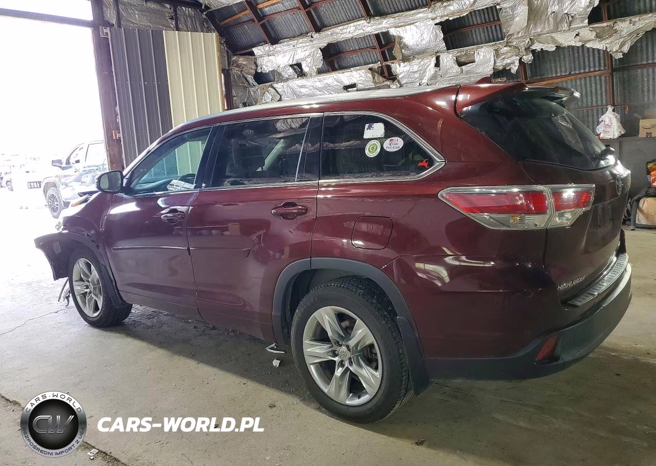 2015 Toyota Highlander Limited VIN:5TDDKRFHXFS153326 - 2