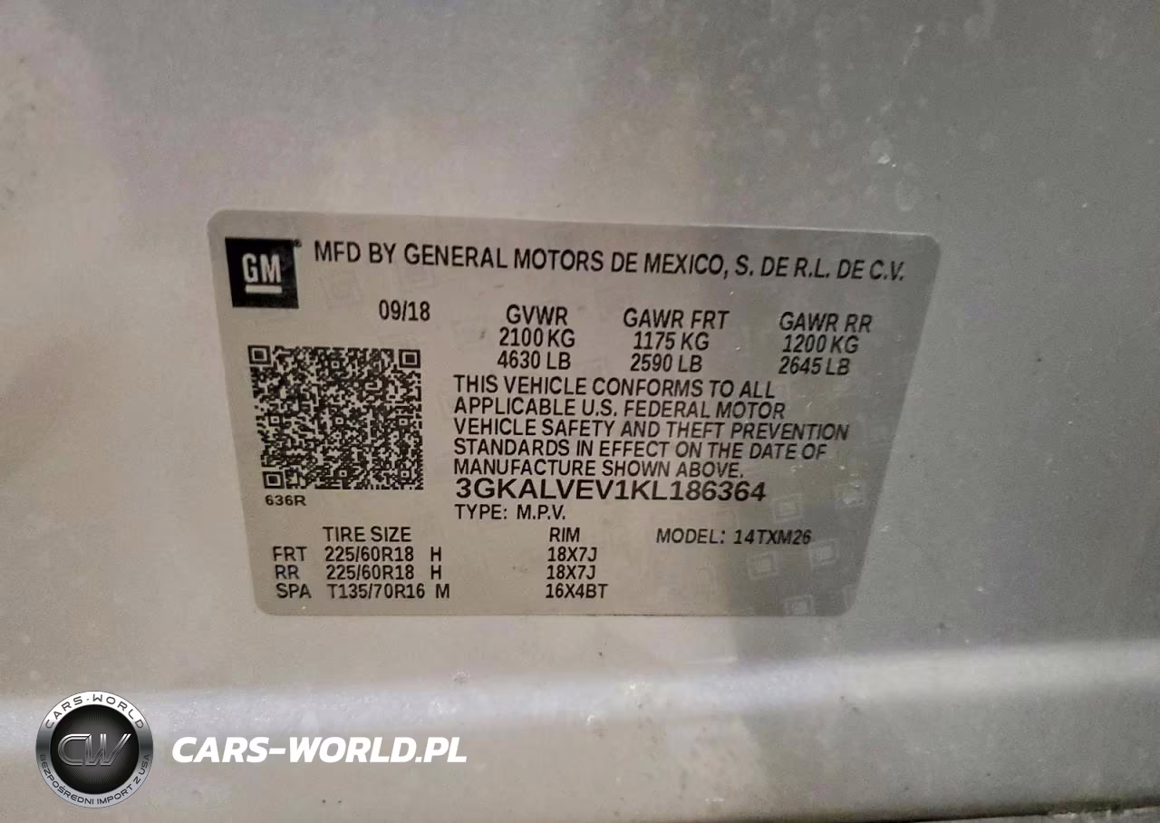 2019 GMC Terrain Slt VIN:3GKALVEV1KL186364 - 13