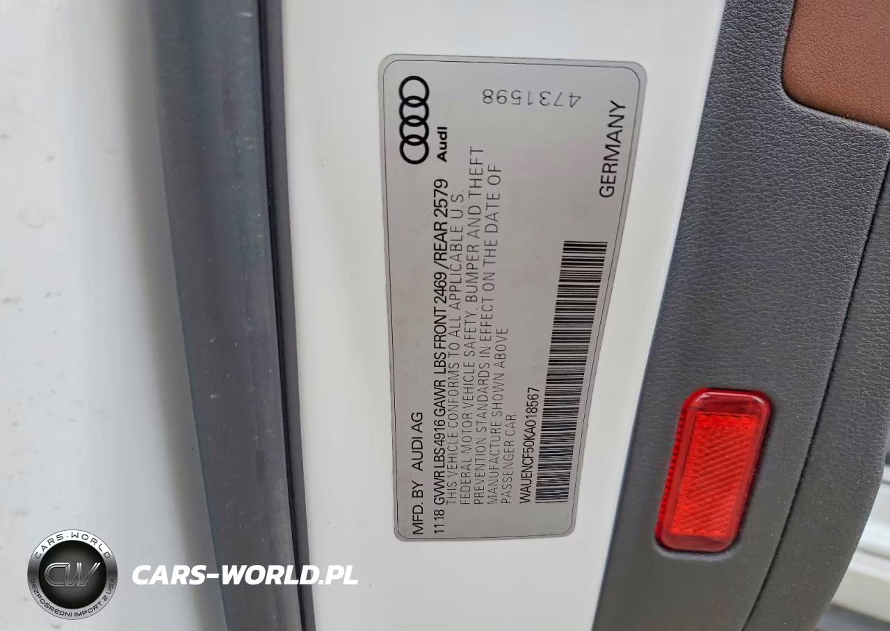 2019 Audi A5 Premium Plus S-Line VIN:WAUENCF50KA018567 - 12