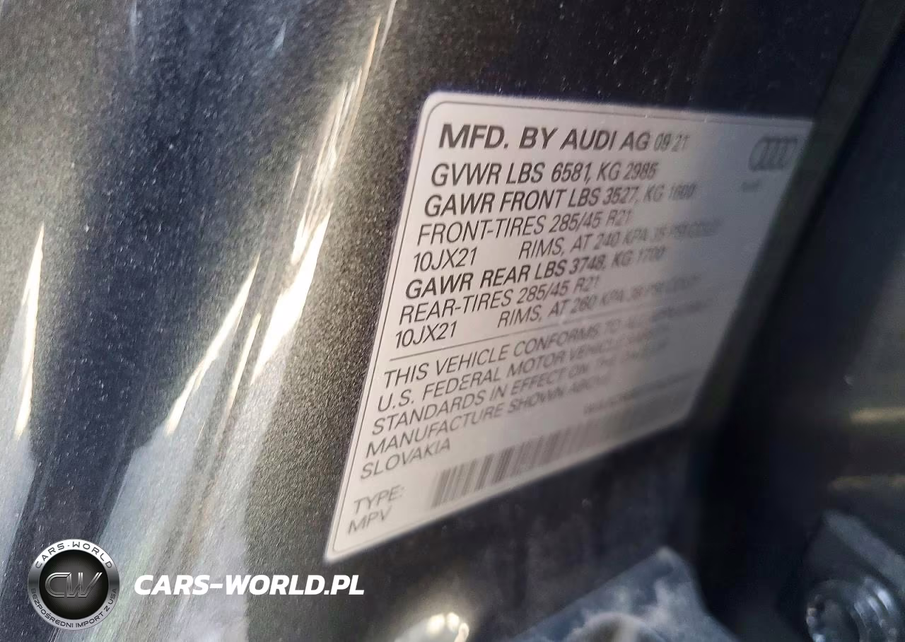 2022 Audi Sq8 Prestige VIN:WA1CWBF10ND004924 - 13