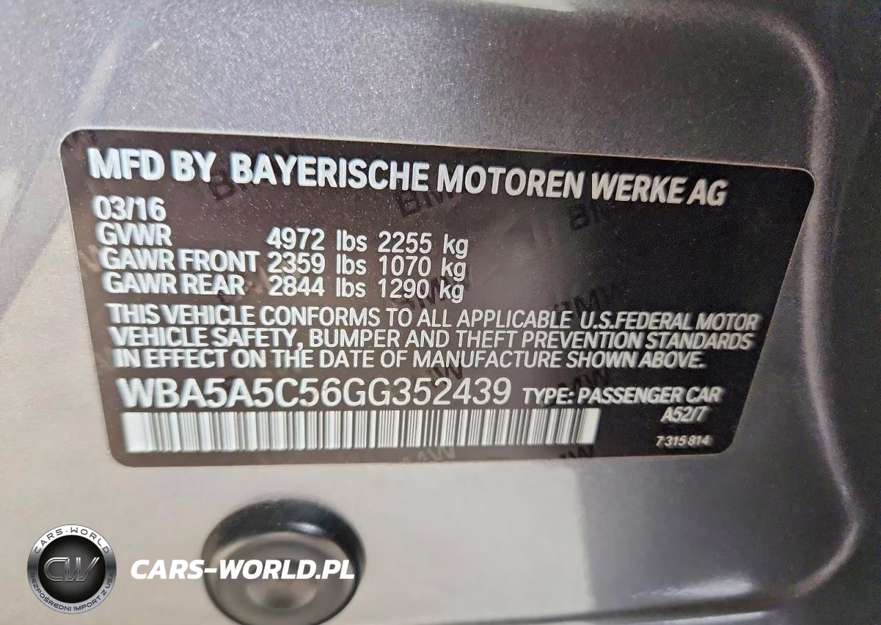 2016 BMW 528 I VIN:WBA5A5C56GG352439 - 12