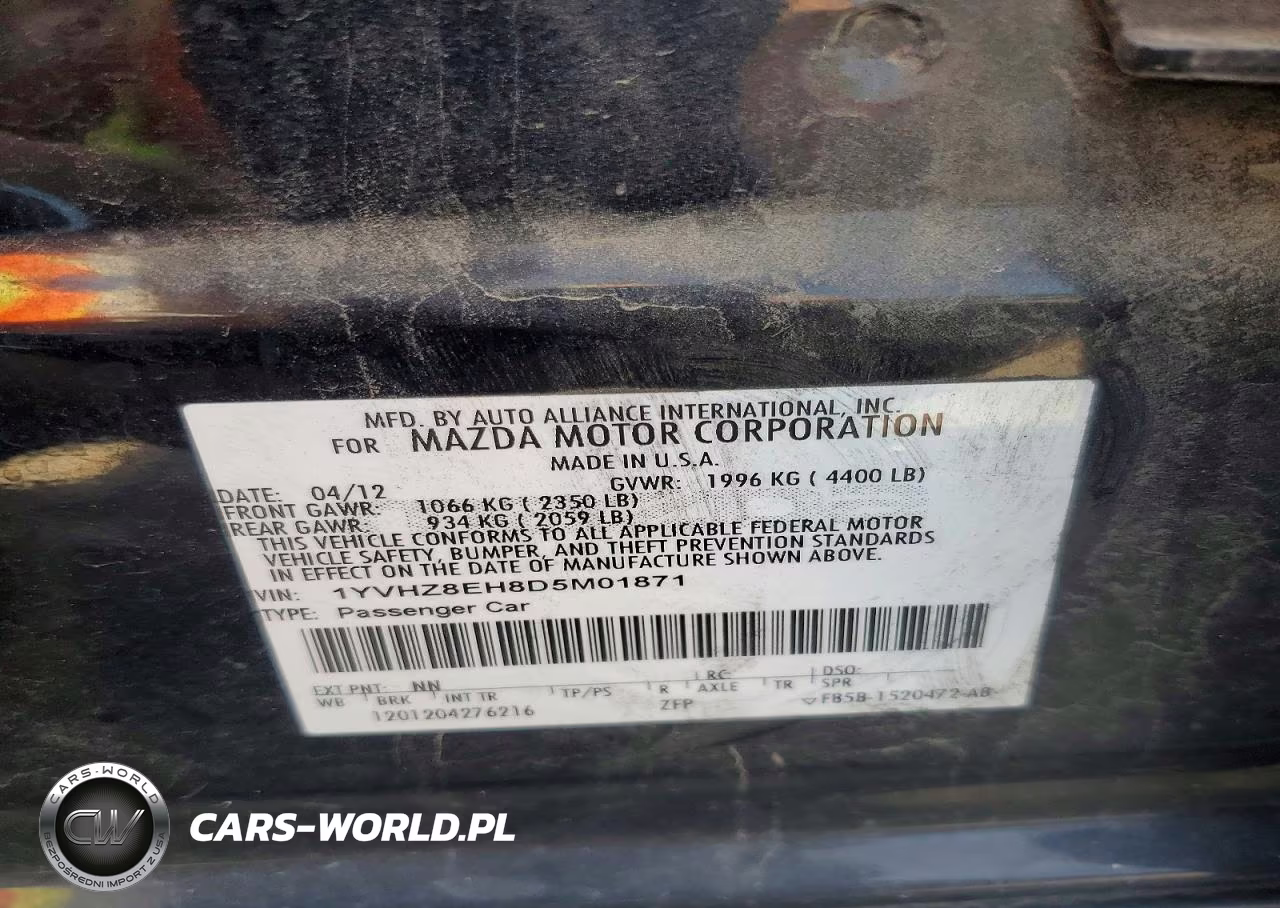 2013 Mazda 6 Touring Plus VIN:1YVHZ8EH8D5M01871 - 12
