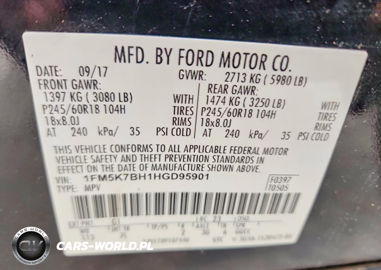 2017 Ford Explorer VIN:1FM5K7BH1HGD95901 - 14