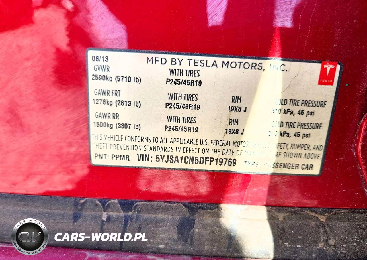 2013 Tesla Model S VIN:5YJSA1CN5DFP19769 - 12