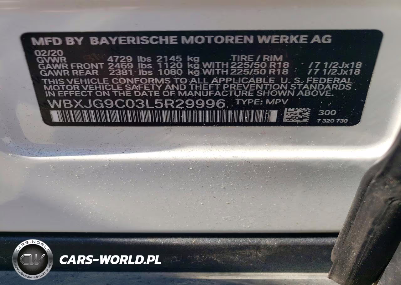 2020 BMW X1 xDrive28I VIN:WBXJG9C03L5R29996 - 12