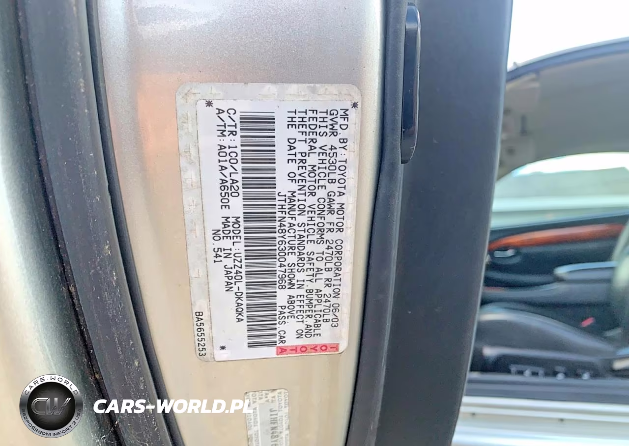 2003 Lexus Sc 430 VIN:JTHFN48Y630047968 - 10