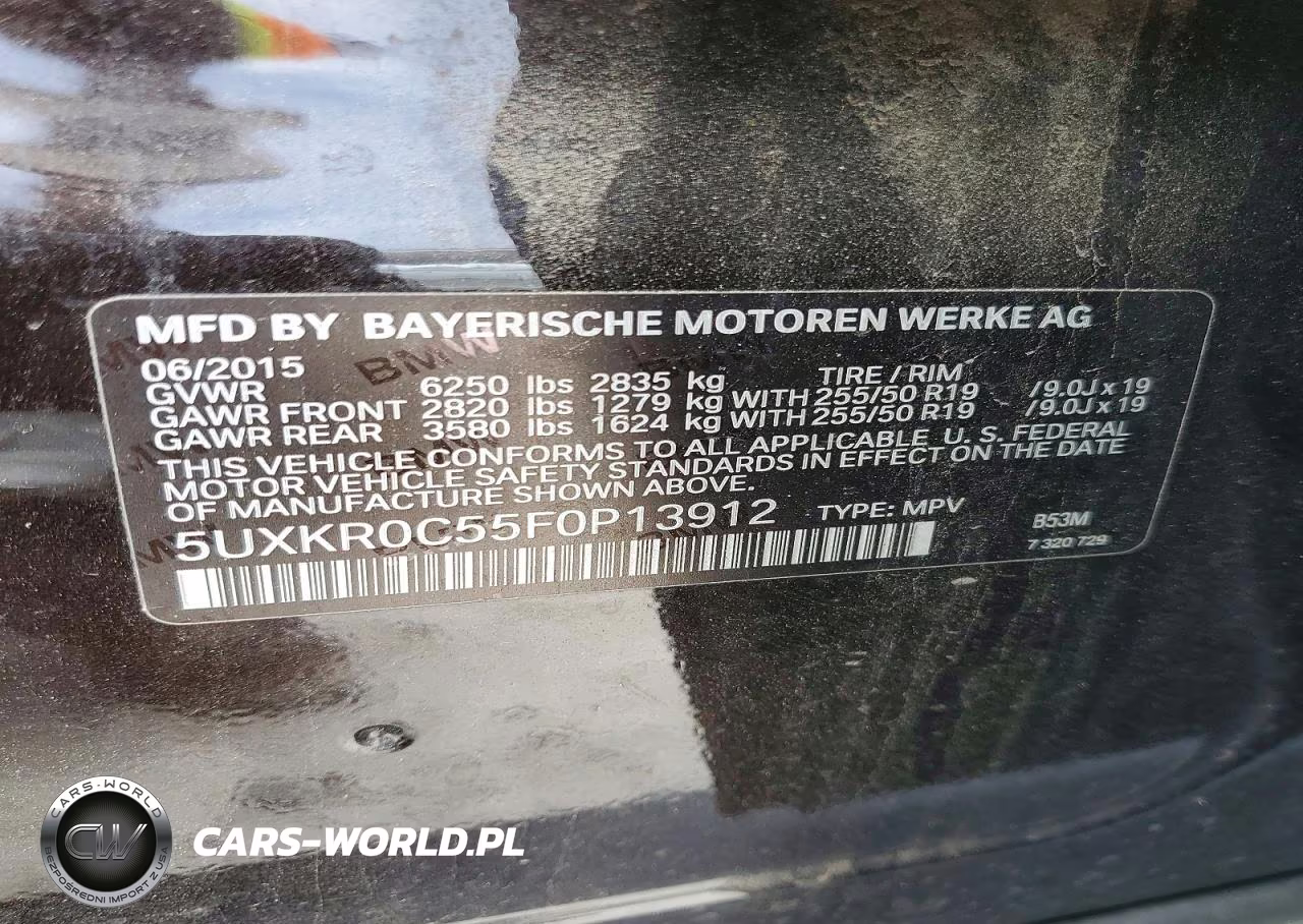 2015 BMW X5 xDrive35I VIN:5UXKR0C55F0P13912 - 13