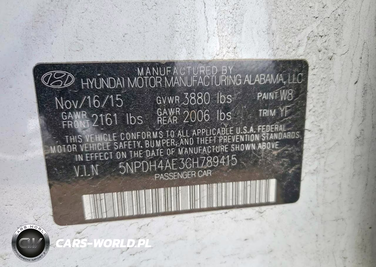 2016 Hyundai Elantra Se VIN:5NPDH4AE3GH789415 - 12