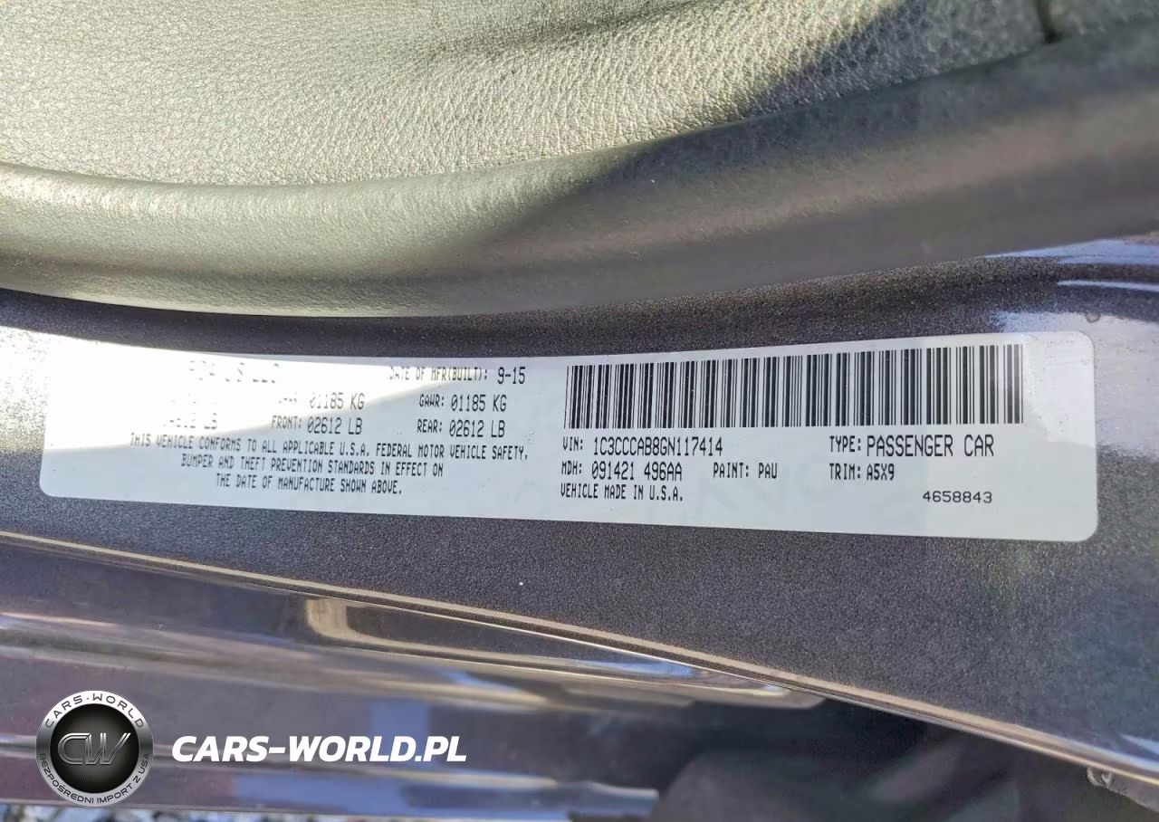 2016 Chrysler 200 Limited VIN:1C3CCCAB8GN117414 - 12