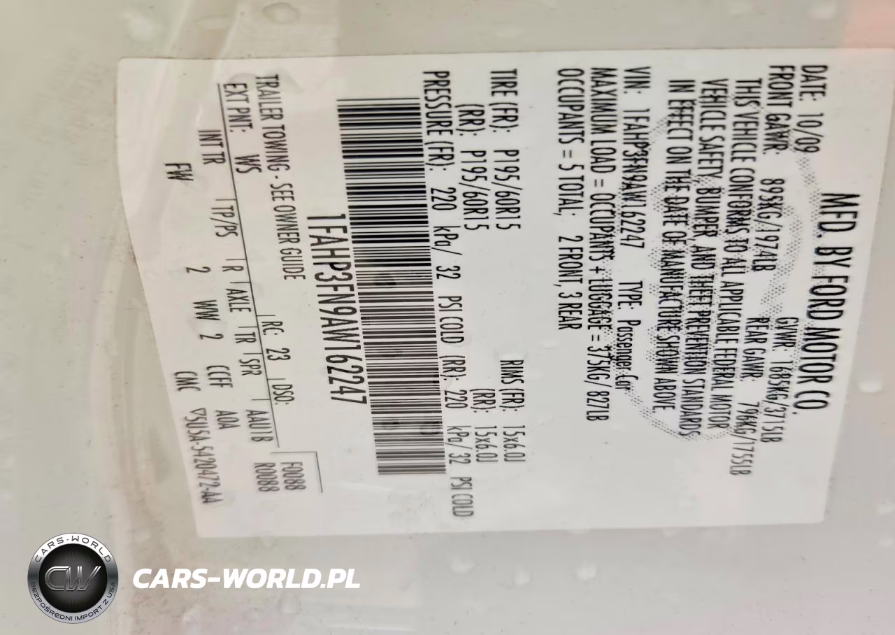 2010 Ford Focus Se VIN:1FAHP3FN9AW162247 - 12