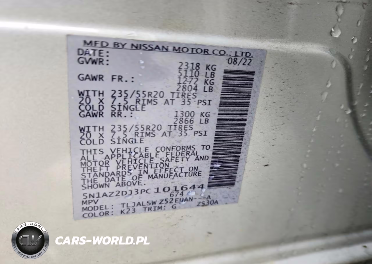 2023 Nissan Murano Platinum VIN:5N1AZ2DJ3PC101644 - 14