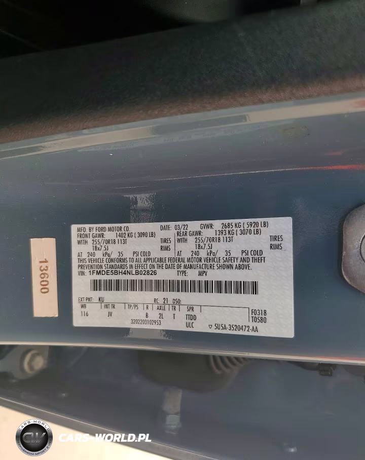 2022 Ford Bronco Base VIN:1FMDE5BH4NLB02826 - 14