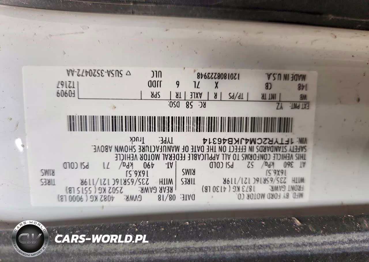 2018 Ford Transit 250 Delivery Van VIN:1FTYR2CM4JKB46314 - 14