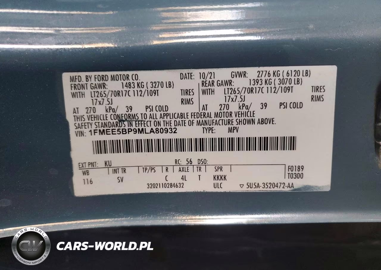 2021 Ford Bronco Base VIN:1FMEE5BP9MLA80932 - 12