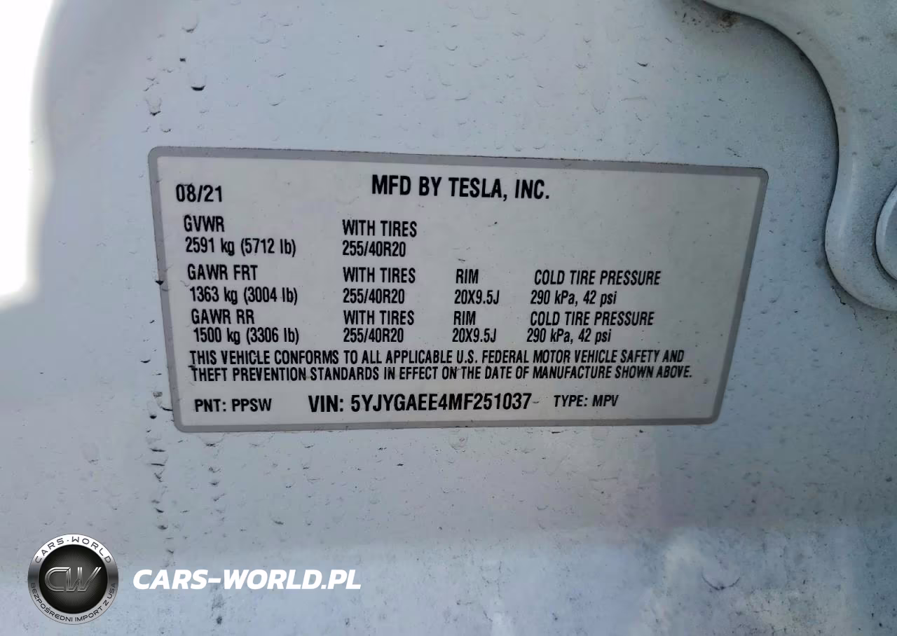 2021 Tesla Model Y VIN:5YJYGAEE4MF251037 - 12