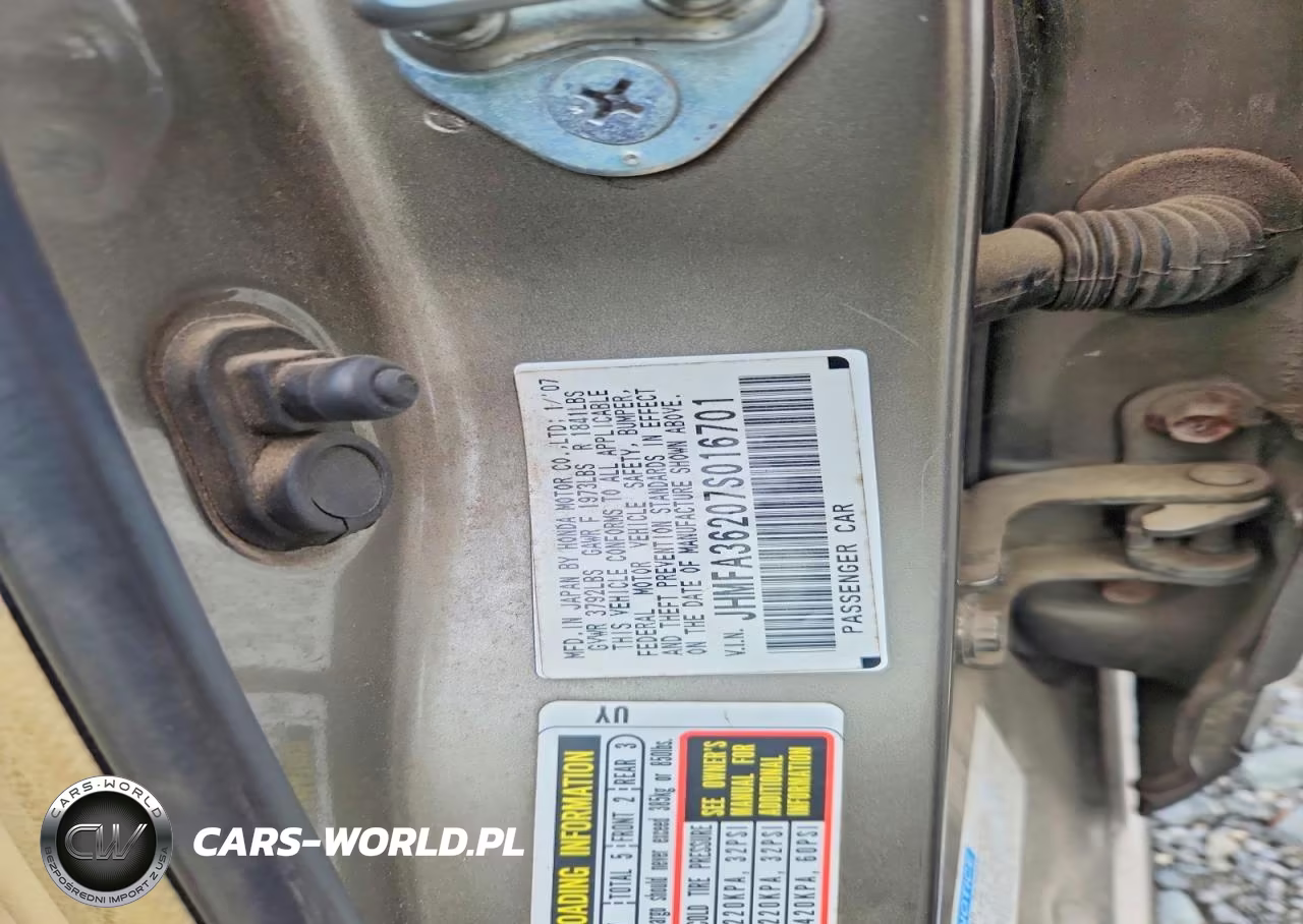 2007 Honda Civic Hybrid VIN:JHMFA36207S016701 - 12