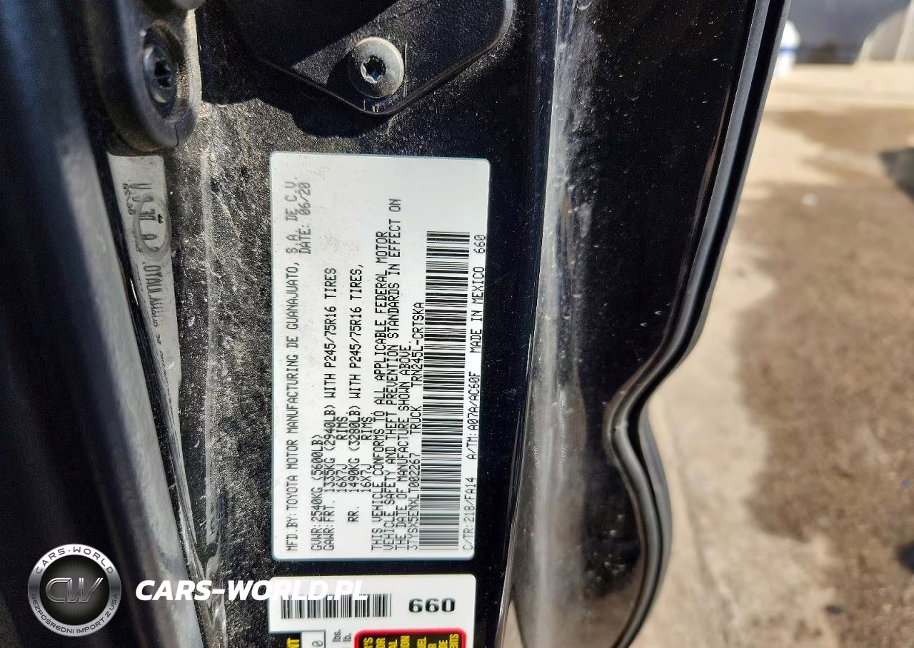 2020 Toyota Tacoma Sr VIN:3TYSX5ENXLT002267 - 13
