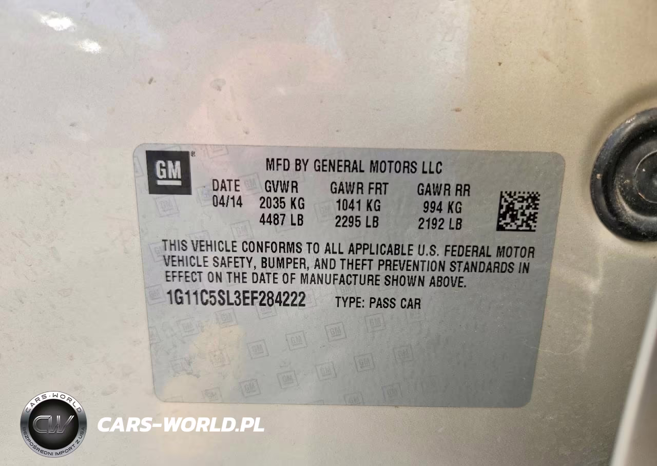 2014 Chevrolet Malibu 1Lt VIN:1G11C5SL3EF284222 - 12