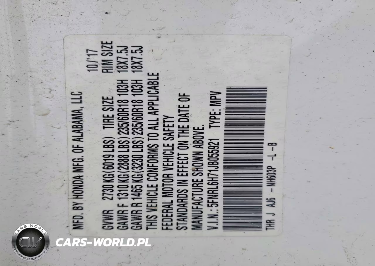 2018 Honda Odyssey Exl VIN:5FNRL6H71JB055921 - 13