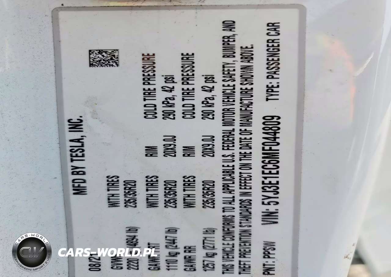 2021 Tesla Model 3 VIN:5YJ3E1EC6MF044809 - 12