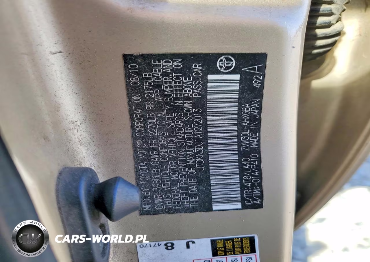 2010 Toyota Prius Iv VIN:JTDKN3DU1A1272013 - 13