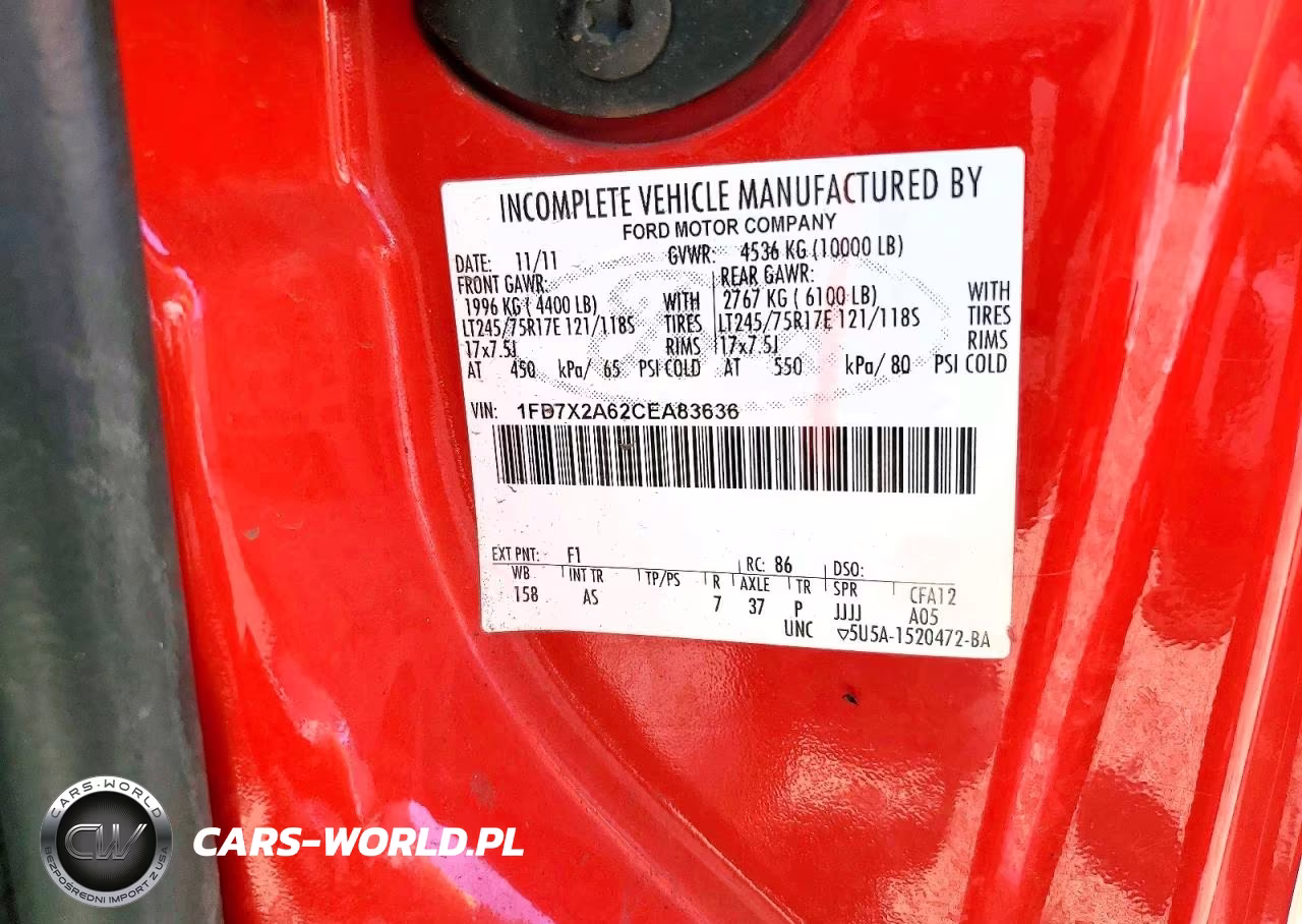 2012 Ford F250 Super Duty VIN:1FD7X2A62CEA83636 - 13