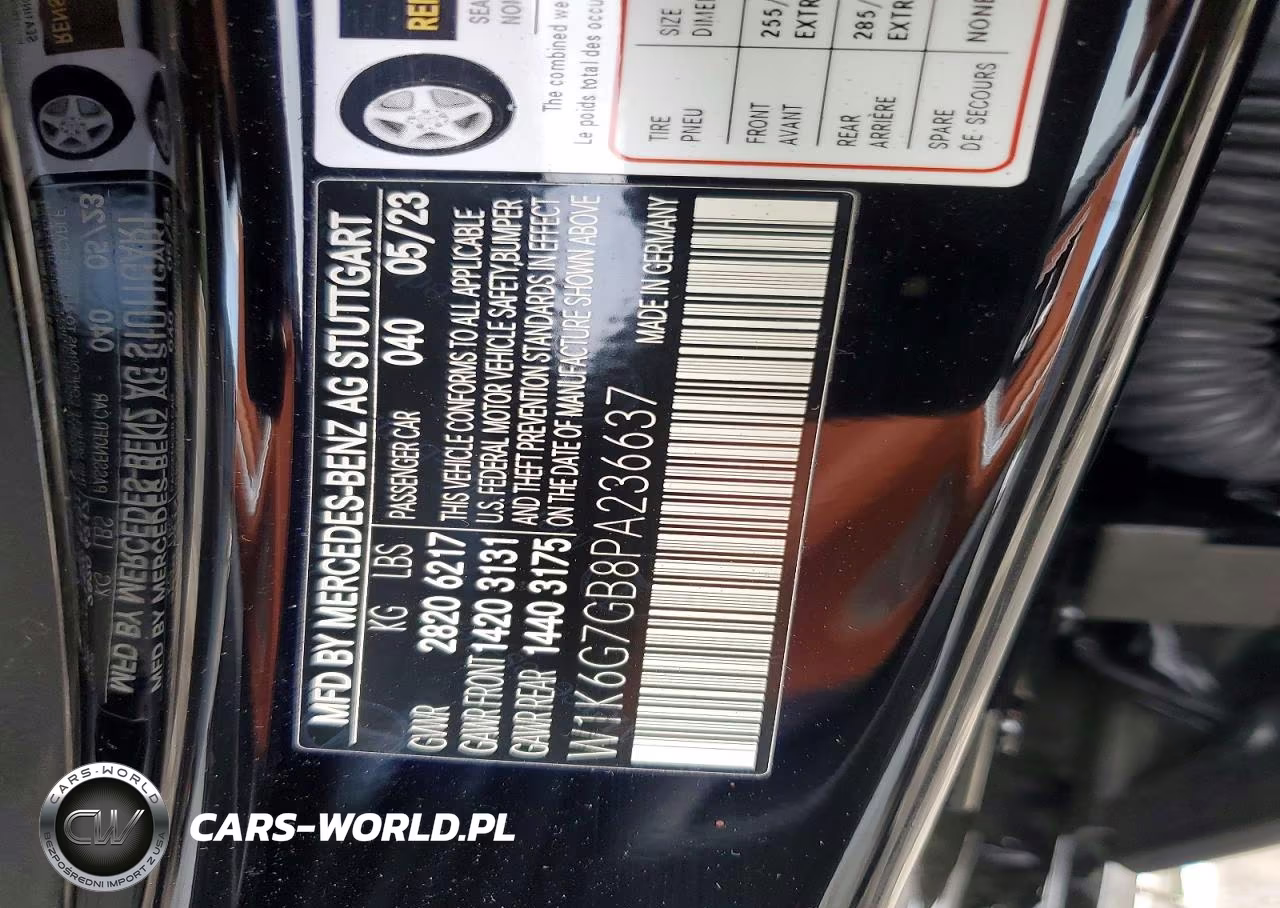 2023 Mercedes-Benz S 580 4Matic VIN:W1K6G7GB8PA236637 - 12