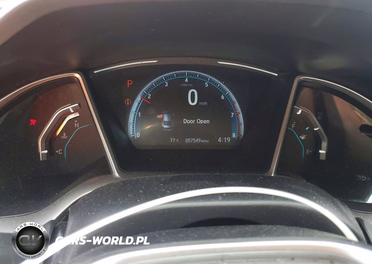2019 Honda Civic Ex VIN:2HGFC1F37KH651344 - 9