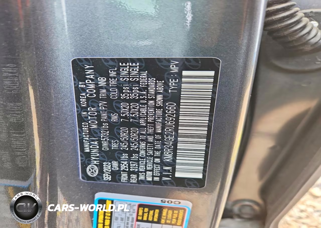 2024 Hyundai Palisade Xrt VIN:KM8R34GE2RU692660 - 13