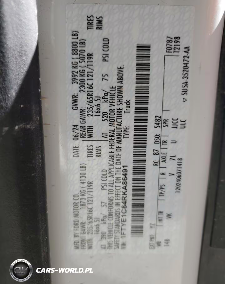 2024 Ford Transit T-150 VIN:1FTYE1C84RKA86491 - 10