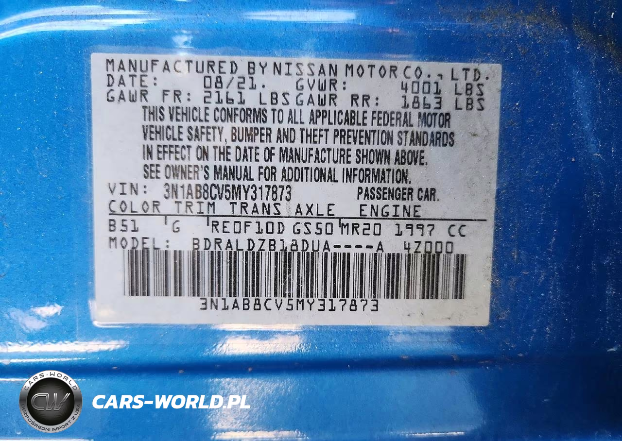 2021 Nissan Sentra Sv VIN:3N1AB8CV5MY317873 - 12