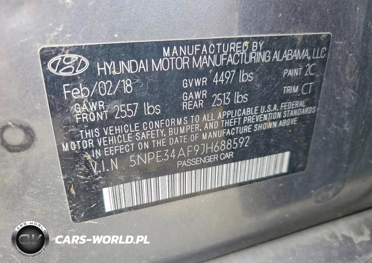 2018 Hyundai Sonata Sel VIN:5NPE34AF9JH688592 - 13
