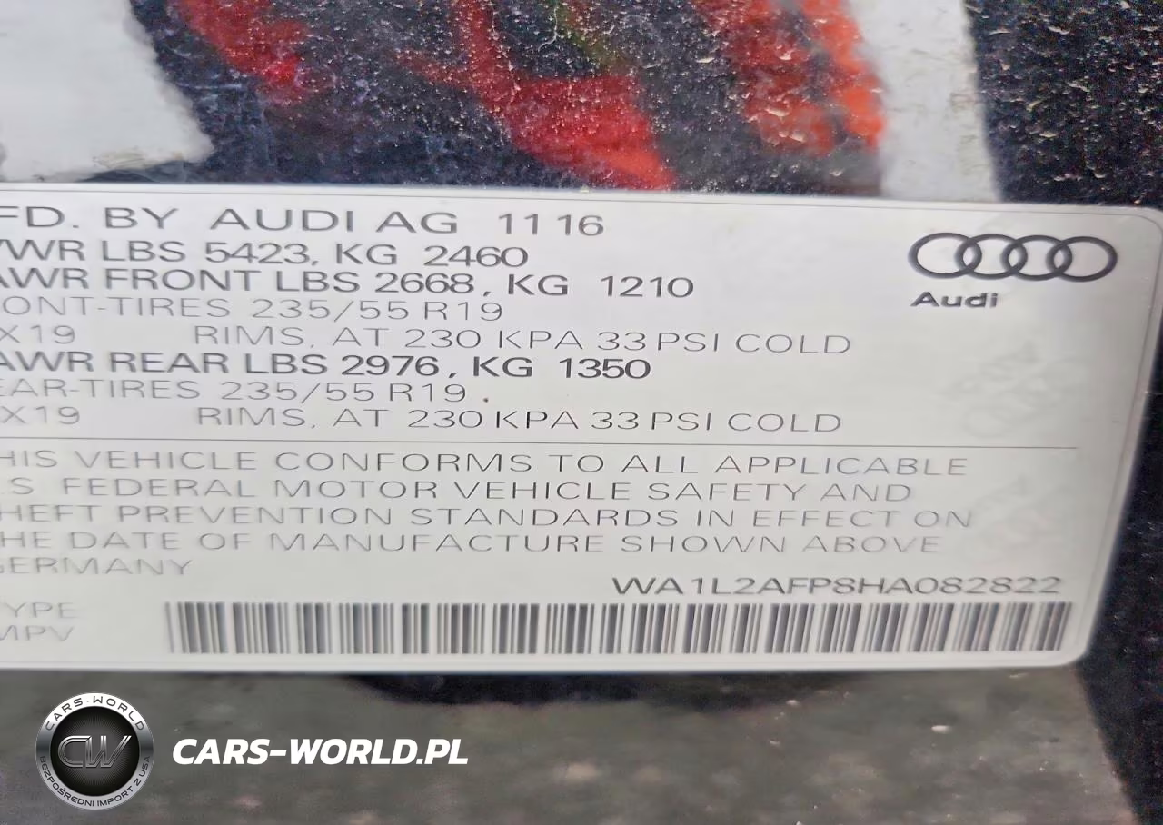 2017 Audi Q5 Premium Plus VIN:WA1L2AFP8HA082822 - 13