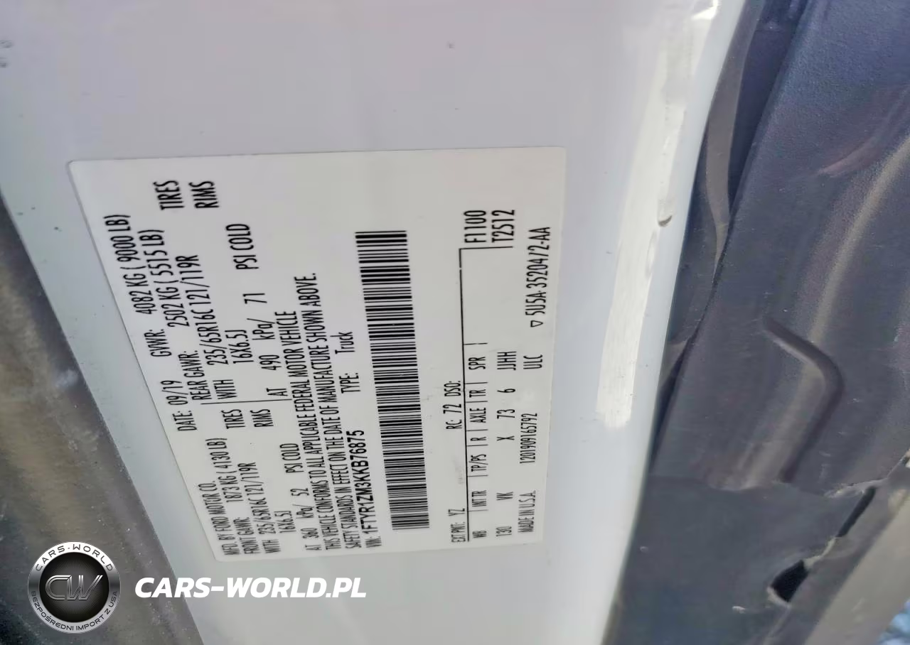 2019 Ford Transit 250 Delivery Van VIN:1FTYR1ZM3KKB76875 - 26