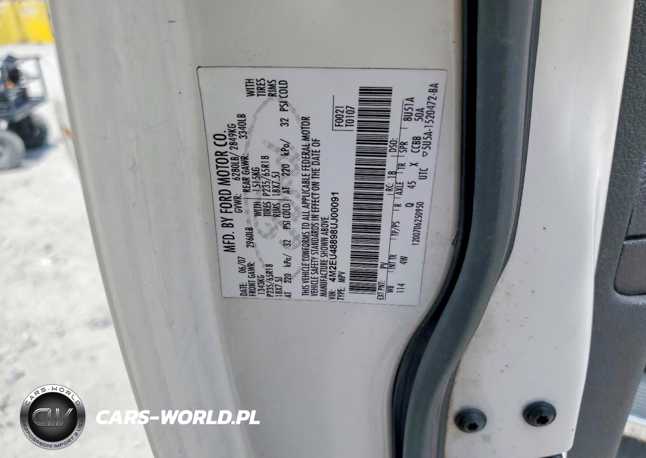 2008 Mercury Mountaineer Premier VIN:4M2EU48898UJ00091 - 12