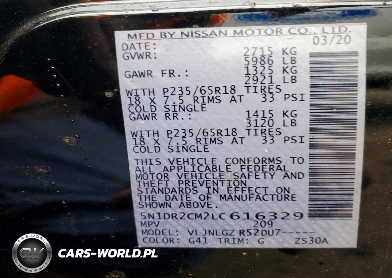 2020 Nissan Pathfinder Sl VIN:5N1DR2CM2LC616329 - 13