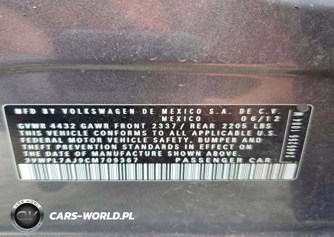 2012 Volkswagen Jetta Tdi VIN:3VWPL7AJ9CM709367 - 14