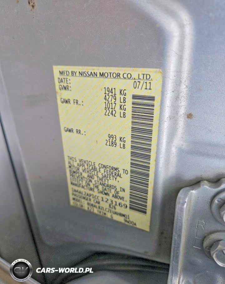 2012 Nissan Altima 2.5 VIN:1N4AL2AP1CC123169 - 10
