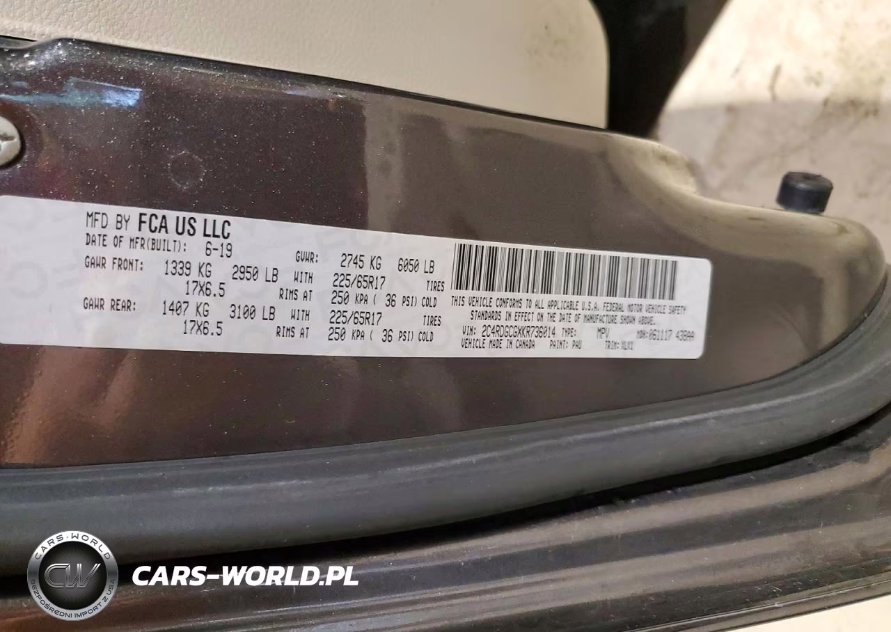2019 Dodge Grand Caravan Sxt VIN:2C4RDGCGXKR736014 - 13
