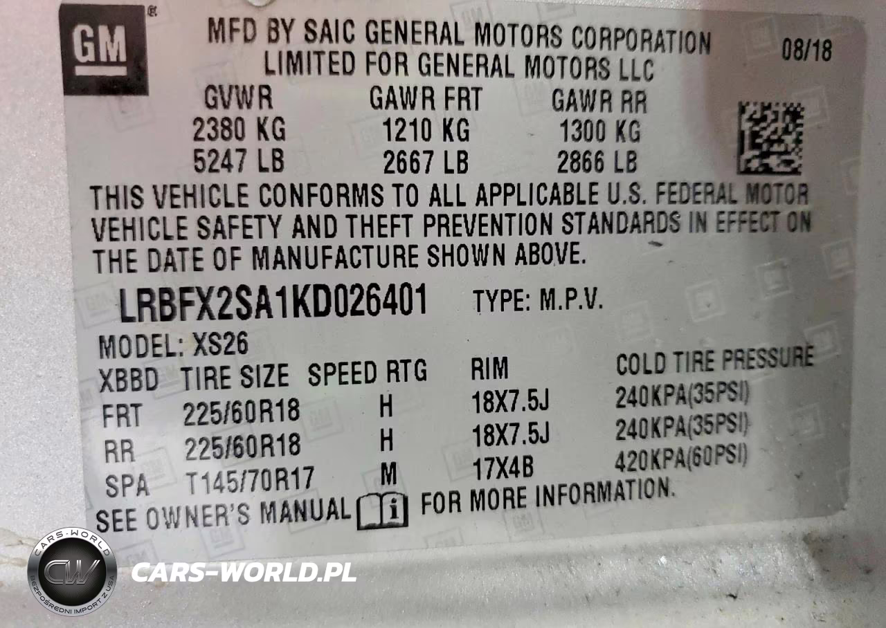 2019 Buick Envision Essence VIN:LRBFX2SA1KD026401 - 14